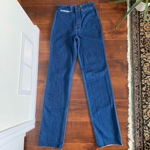 Vintage high waisted straight leg jeans